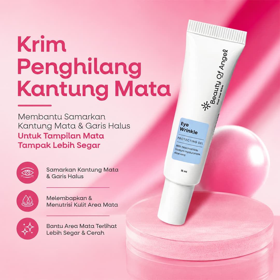 Membantu menyamarkan kantung mata dan garis halus